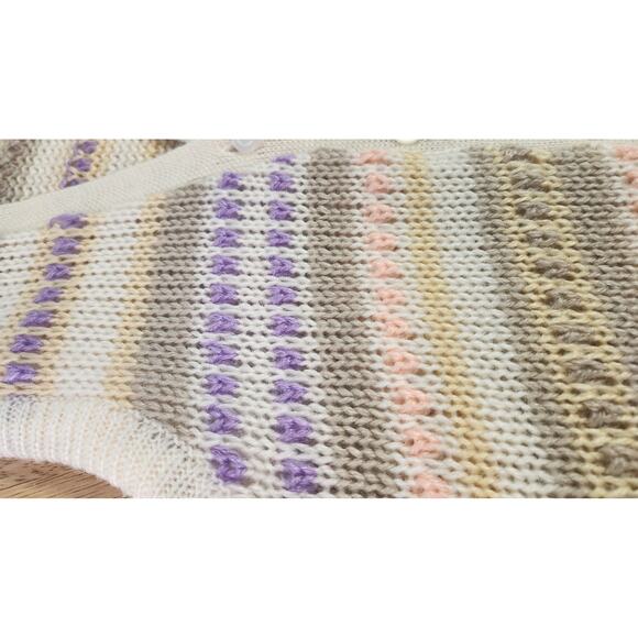 Vintage 80s Adoria Button Down Crochet Vest Top Women Size Medium MINT Cond - Picture 4 of 5